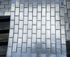 Chrome mosaic tiles