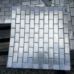 Chrome mosaic tiles