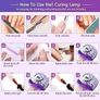 FREE EXPRESS SHIPPING 248W UV LED Nail Lamp with 60 Lamp Beads, UV Light for Nails Gel Polish Faster Curing Lamp Nail Dryer with 4 Timers, Auto Sensor, Home Salon Nail Art Light Tools for Fingernail Image 3