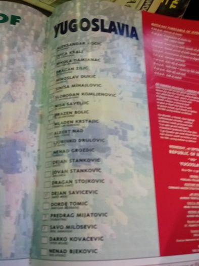 1999 Ireland V Yugoslavia  Match Programme