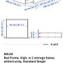 Single Bed with storage (Ikea) Image 3