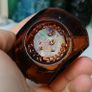 67 - Vintage 4oz Bovril Dark Brown Glass Embossed Letters Jar Image 5