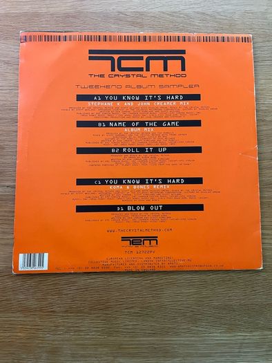 The Crystal Method - Tweekend Album Sampler 2 x 12" Promo - 2002 Tiny E Music