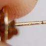 Vintage 9K Yellow Gold 375 Dolphin Pierced Earrings 0.5 grams Image 9