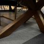 220cm Oval Oak Dining Table Ex Display Like New Image 9