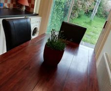 Extendable  Solid Wood Dining table - 8/10 people