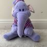 Heffalump Lumpy Soft Toy Plush Winnie Pooh Dressing Gown Night Cap approx. 28 cm Used Please look at the pictures Image 10