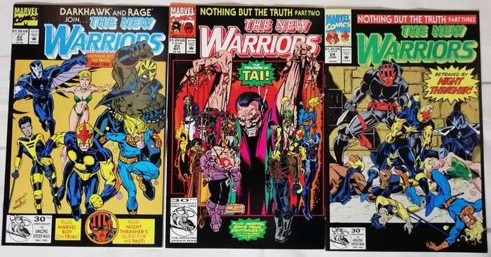 The New Warriors #'s 22-25 Nothing But The Truth Parts 1-4 (1992)