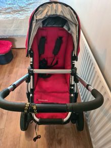 Full uppababy buggy & b-safe carseat transport system