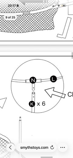 Trampoline spare parts - springs and T joint connectors