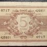 5 Lire 1944 Italy Image 2