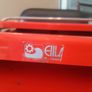 Vintage Red Elisse Italian Folding Serving Trolley (Casaconfort) 1980s Image 3