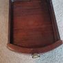 Mahogany-Style Demi-Lune Console Table Image 2