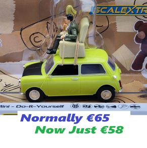 Scalextric C4334 Mini -Mr Bean 'Do-It-Yourself' Slot Car ( TV street classic )