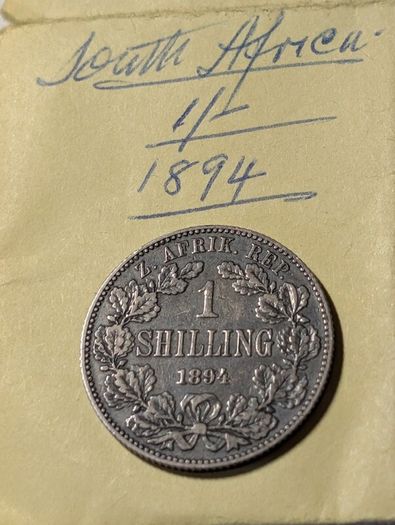 SA. Silver Shilling 1894