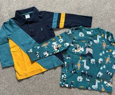 Polarn O. Pyret twin top bundle, size 98cm (2-3 yrs)