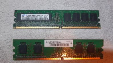 PC Memory RAM Desktop DDR2 240 Pin - 256MB sticks