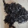 Black decorating tinsel, 23 meters Image 3