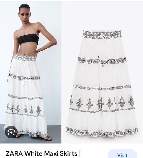 zara maxi skirt