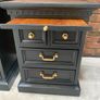 Pair of Rustic Mexican Pine Bedside Lockers Image 5