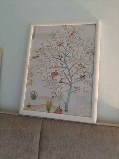 Woodland Themed Picture For Childs Nursery