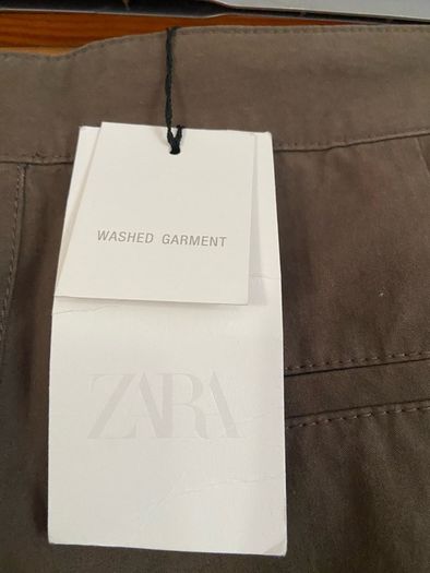 Fab Zara Dark Brown Barrel Trousers  Size XL UK 14