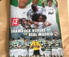 Shamrock rovers vs Madrid programme and ticket