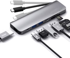 New 4K Type- C USB Hub 7 in 1 Adapter with HDMI+ PD+ 2 USB Port + SD