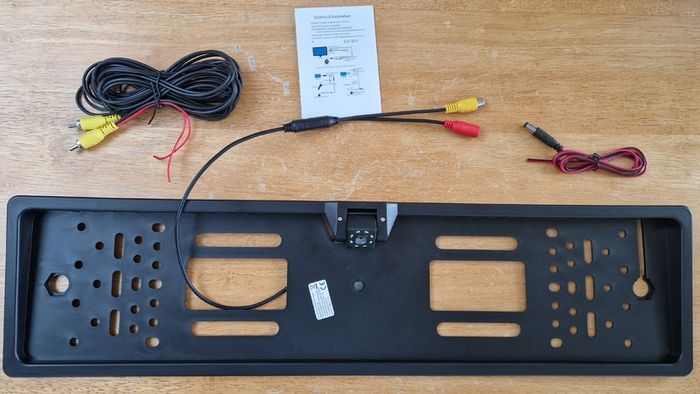 Registration Plate Frame with 12V Rear View Camera