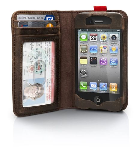 Leather Twelve South Book iPhone 4, 4S Case Book Design Flip Wallet
