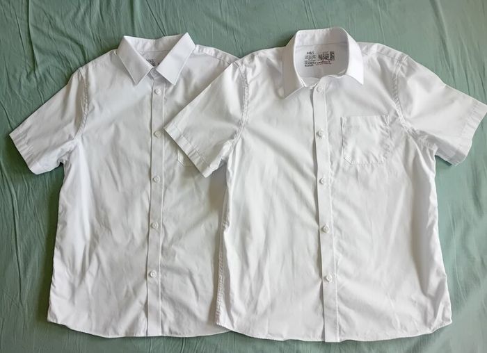 2 M&S Skinkind Cotton Shirts Age 11-12