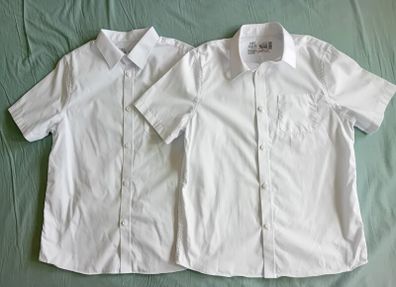 2 M&S Skinkind Cotton Shirts Age 11-12