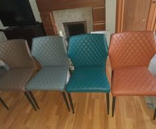 Multi-coloured Dining chairs x 4