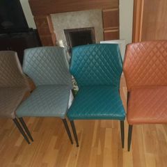 Multi-coloured Dining chairs x 4