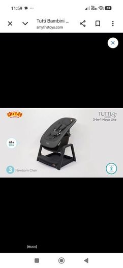 High chair and rocker.