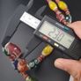 Vintage Venetian Style Handwork Art Glass Beads & Chevron Beads Necklace Image 9