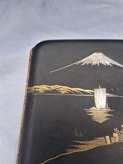 Damascene Komai 24kgold Inlay Meiji Period Case