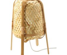 Vintage ikea bamboo rattan lamp