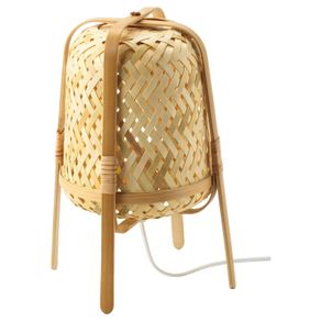 Vintage ikea bamboo rattan lamp