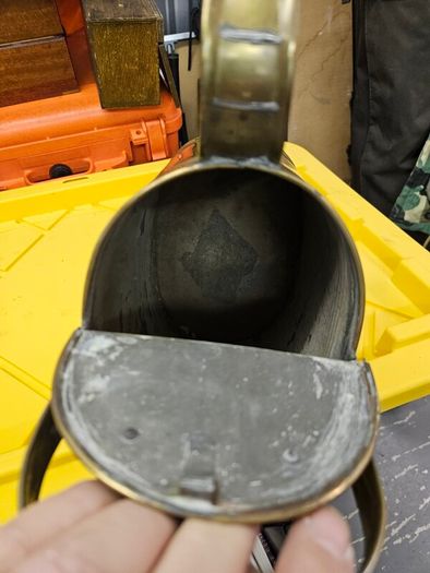 victorian brass watering can