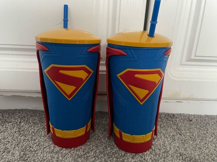 Superman collectors cups x 2