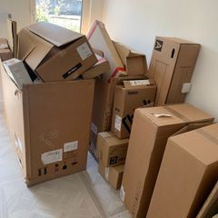 cardboard boxes