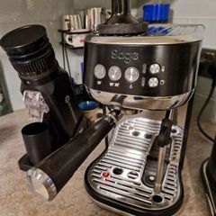 Sage Bambino coffee machine and grinder