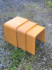 Vintage 90s IKEA "Benjamin" Nesting Stools (Set of 3)