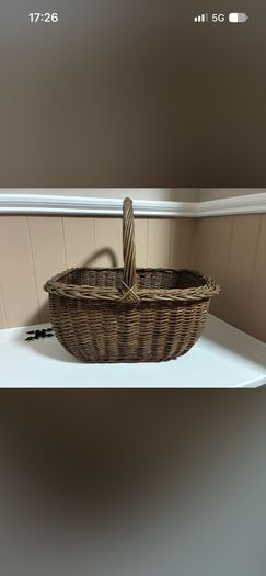 Vintage wicker basket