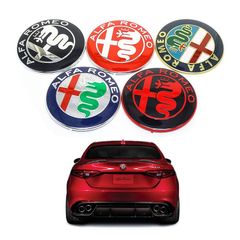 74mm ALFA ROMEO Car Logo front emblem rear Badge sticker for Mito 147 156 159 166 Giulietta Spider GT 2018
