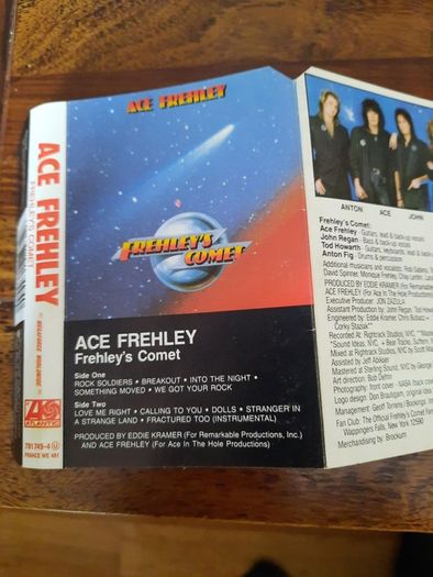 ACE FREHLEY( Ex KISS): Frehley's Comet - Cassette-  Original 1987 German release