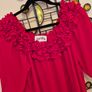 Stunning Joseph Ribkoff Lipstick Red Top - Style 191243, Size 10 Image 2