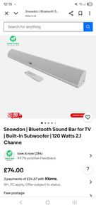 Majority Snowdon Bluetooth speaker- Sound Bar