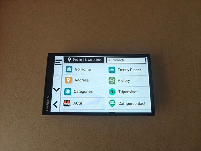 Garmin CamperVan sat nav - Eircodes - Europe 2027 map - Campsites